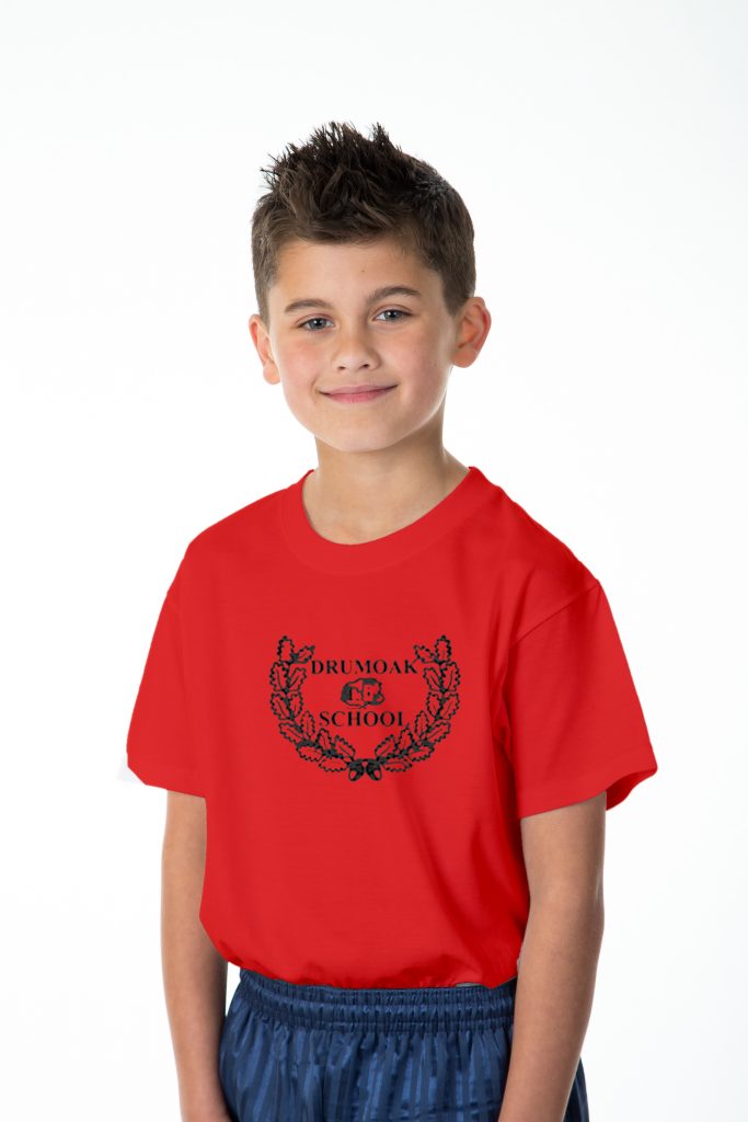 Drumoak Primary Red Pe T Shirt Spt Uniforms 0705