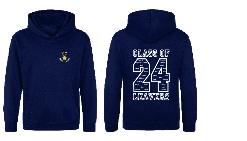 Leavers hoodies Colton Primary School. Embroidered with the school logo ...